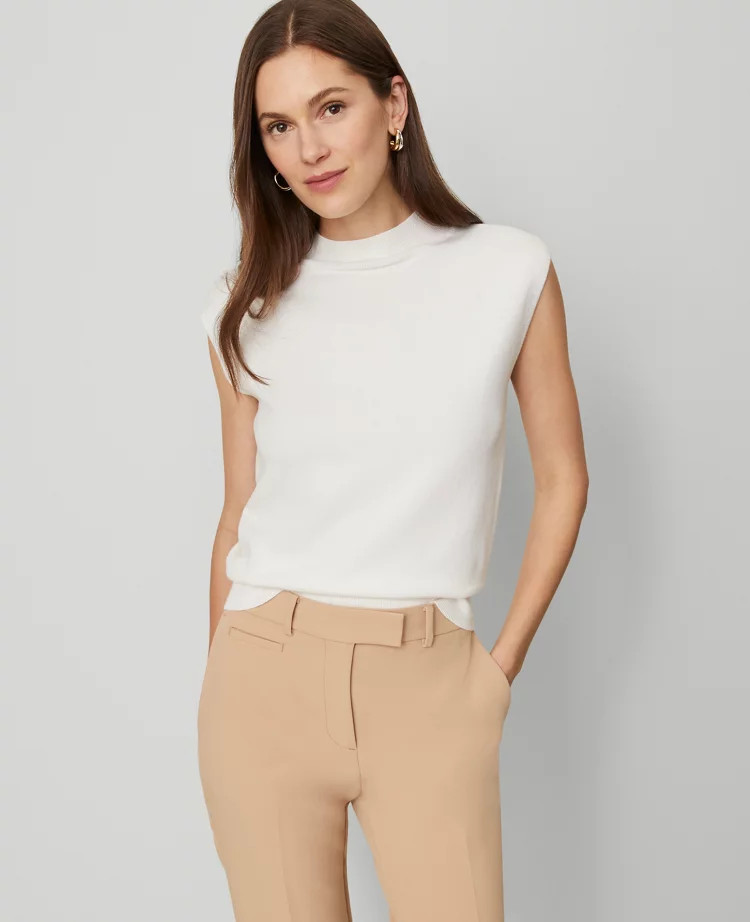 Refined Mock Neck Sweater Shell | Ann Taylor