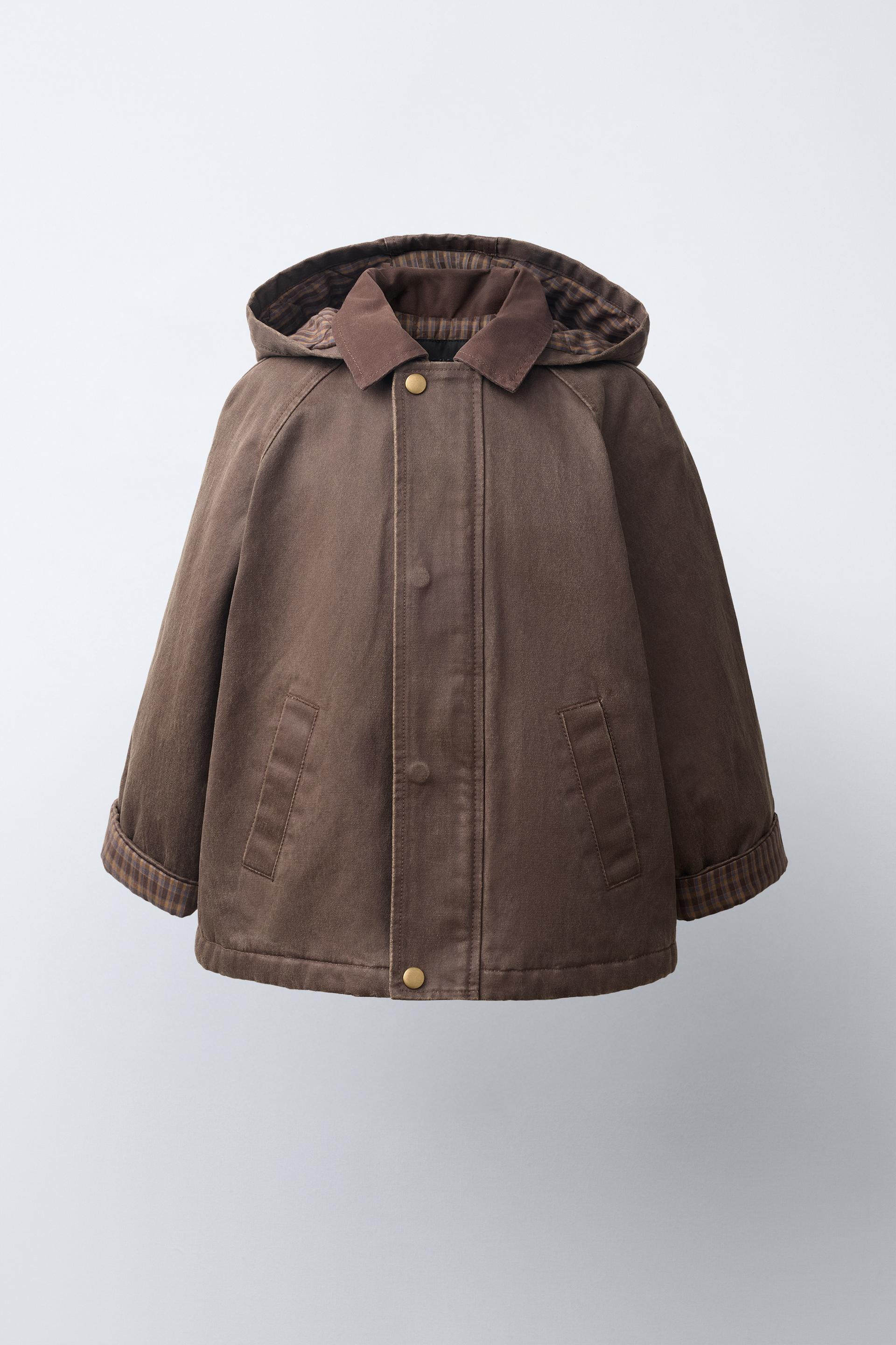 WAXED HOODED JACKET | Zara UK