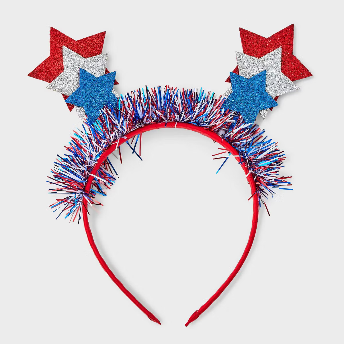 Americana Star and Tinsel Headband - Red/White/Blue | Target