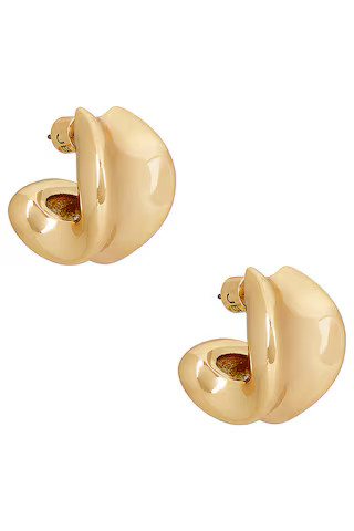 Jenny Bird Chunky Doune Hoop Earrings in Gold from Revolve.com | Revolve Clothing (Global)