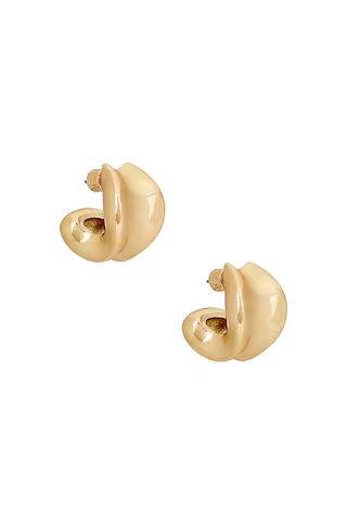 Jenny Bird Chunky Doune Hoop Earrings in Gold from Revolve.com | Revolve Clothing (Global)