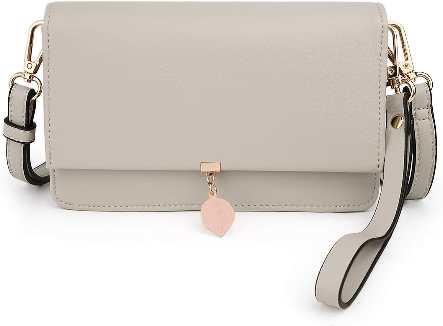 UTO Crossbody-Bags-for-Women-Leather-Wallet Leaf Pendant Ladies Travel Shoulder Bag Clutch Purse ... | Amazon (US)