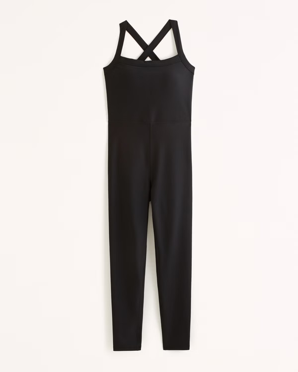 Women's YPB sculptLUX 7/8-Length Cross-Back Onesie | Women's Active | Abercrombie.com | Abercrombie & Fitch (US)