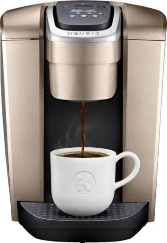 Keurig - K-Elite Single-Serve K-Cup Pod Coffee Maker - Brushed Gold | Best Buy U.S.