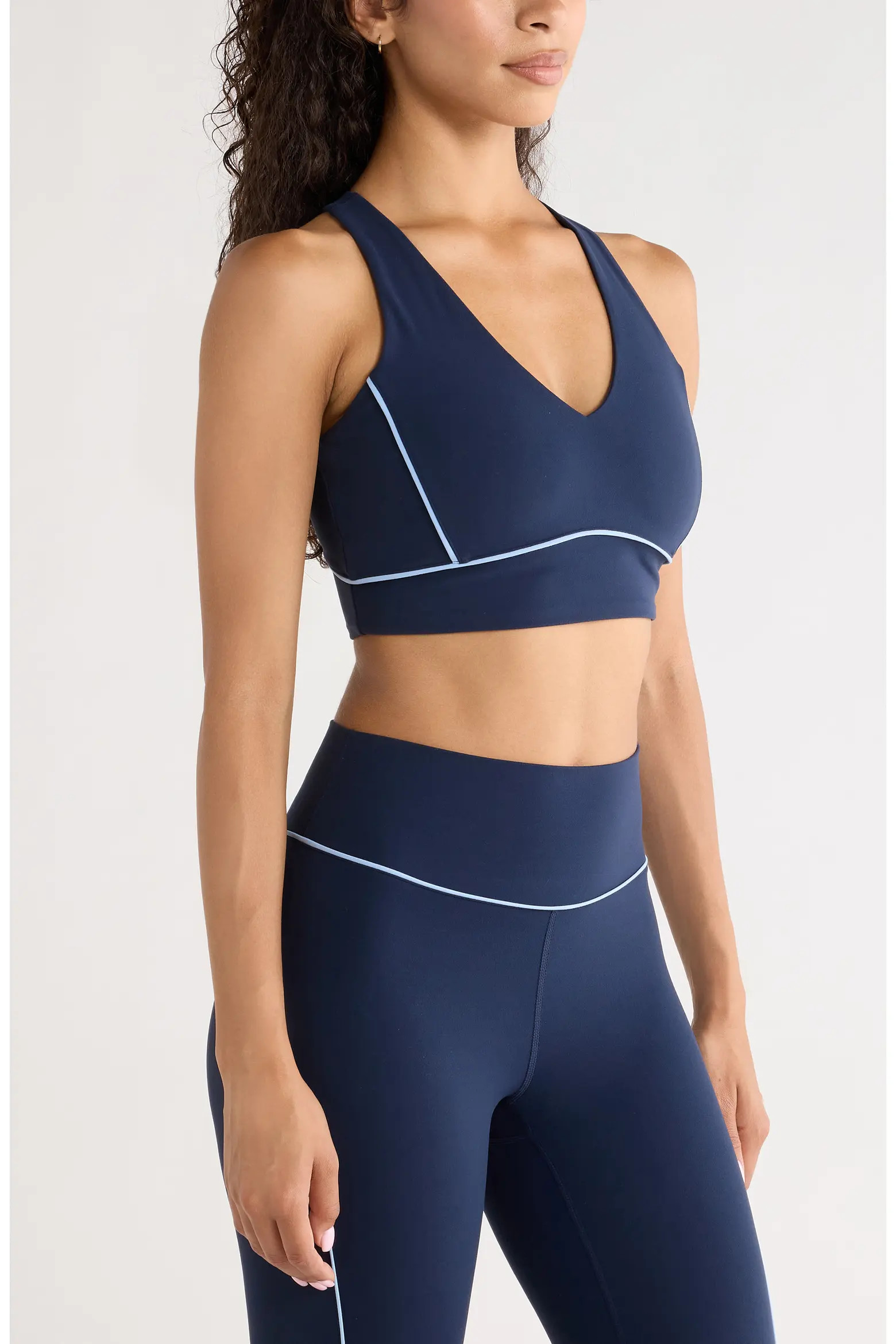 Studio Luxe Piped Sports Bra (Women) | Nordstrom | Nordstrom