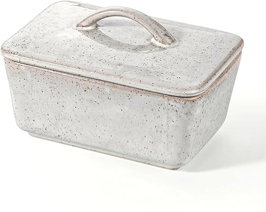 Besmeety Ceramic Butter Dish, Porcelain Butter Dish with Lid, Butter Dish, Butter Dishes for 250 ... | Amazon (US)