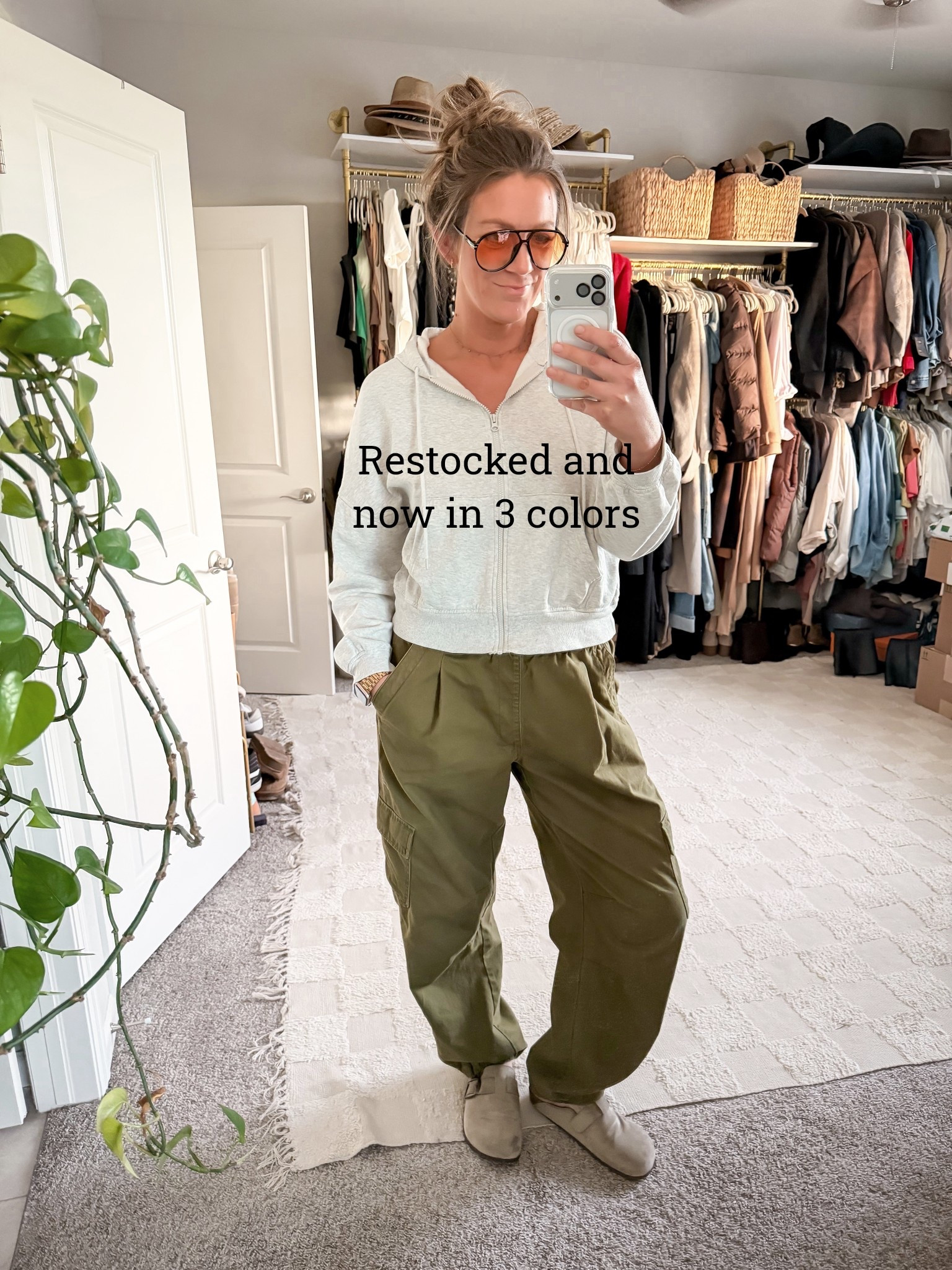 Pants have been restocked and now come in 3 colors! On sale for cardmembers with code: DEALS
✨medium tall pants, XL reg sweatshirt 

#LTKMidsize #LTKTall #LTKOver40