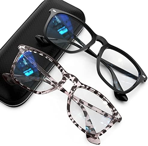 2 Pack Anti Blue Ray Computer Screen Glasses, Computer Reading/Gaming/TV/Phones Glasses for Women... | Amazon (US)