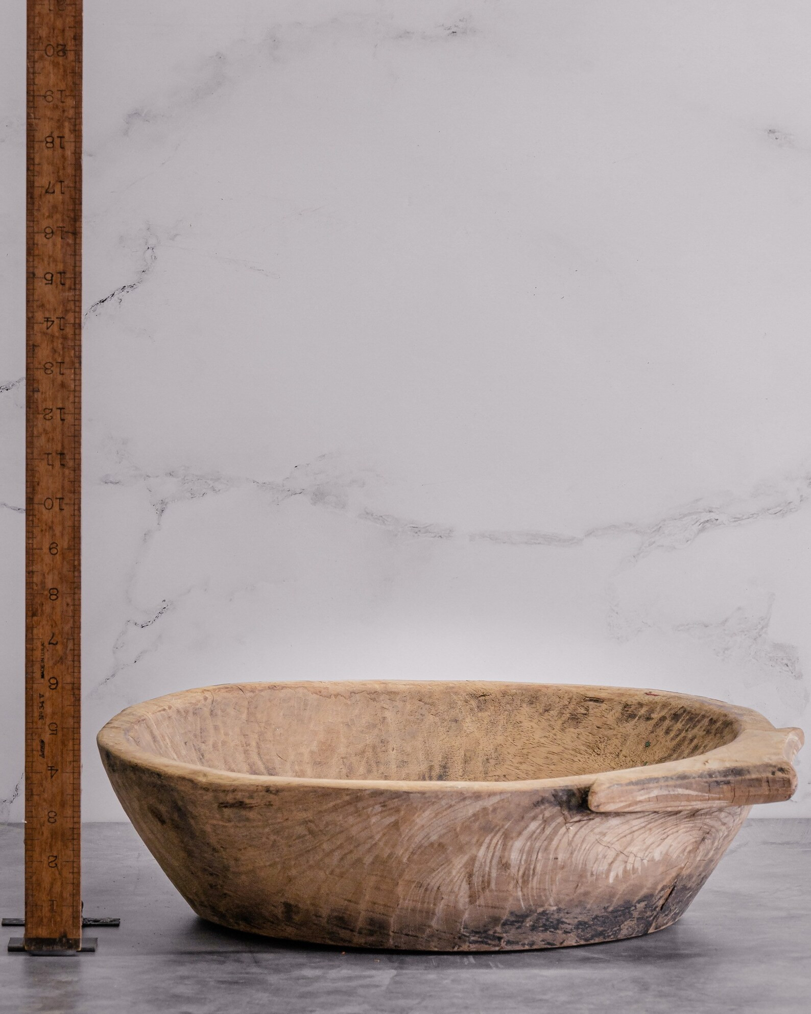 Large Rustic Teak Bowl With Point Detail free Shipping | Etsy | Etsy (US)