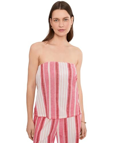 Beach Riot, Womens, Celeste Strapless Top, Bubblegum Stripe, X-Small | Amazon (US)
