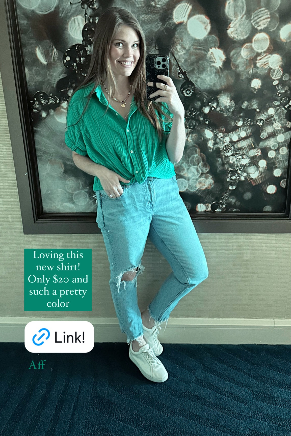 I love this new target top! Comes in several colors and up to 4X (also has matching shorts!). I'm in my true size large. Jeans are old so linking similar! 
.........
Teacher outfit teacher top work outfit work shirt button down shirt v neck shirt work look linen shirt comfy shirt casual outfit ideas size large outfit size 12 outfit size 14 outfit midsize outfit plus size shirt plus size top midsize fashion white sneakers outfit distressed jeans ankle jeans skinny jeans back to school outfit back to school shopping college shopping college outfit shirt under $20 top under $20 target finds target new arrivals target shirts beaded necklace Anthropologie dupe bead necklace necklace stack collared shirt matching set matching shorts set gauze shirt short sleeve button down mom outfit mom uniform nursing friendly shirt 

#LTKBacktoSchool #LTKMidsize #LTKStyleTip