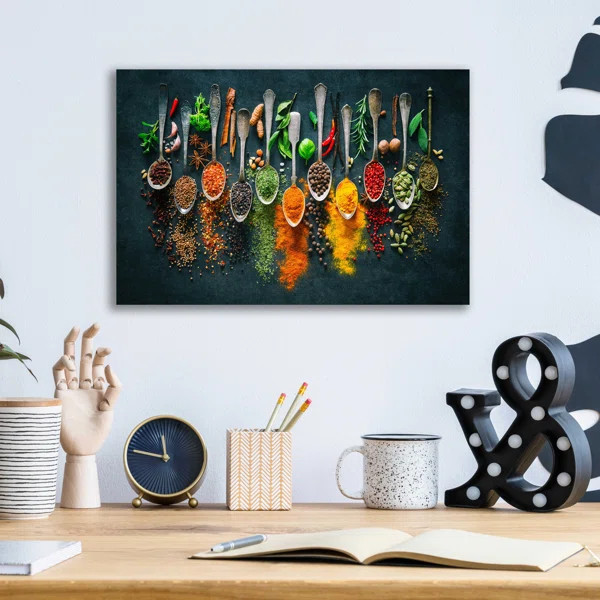 Epic Art 'Colorful Spices,' Acrylic Glass Wall Art Colorful Spices by - Unframed Painting | Wayfair North America