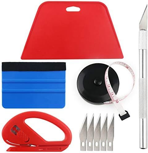 Wallpaper Smoothing Tool Kit Include Black Tape Measure,red Squeegee,Medium-Hardness Squeegee,sni... | Amazon (US)