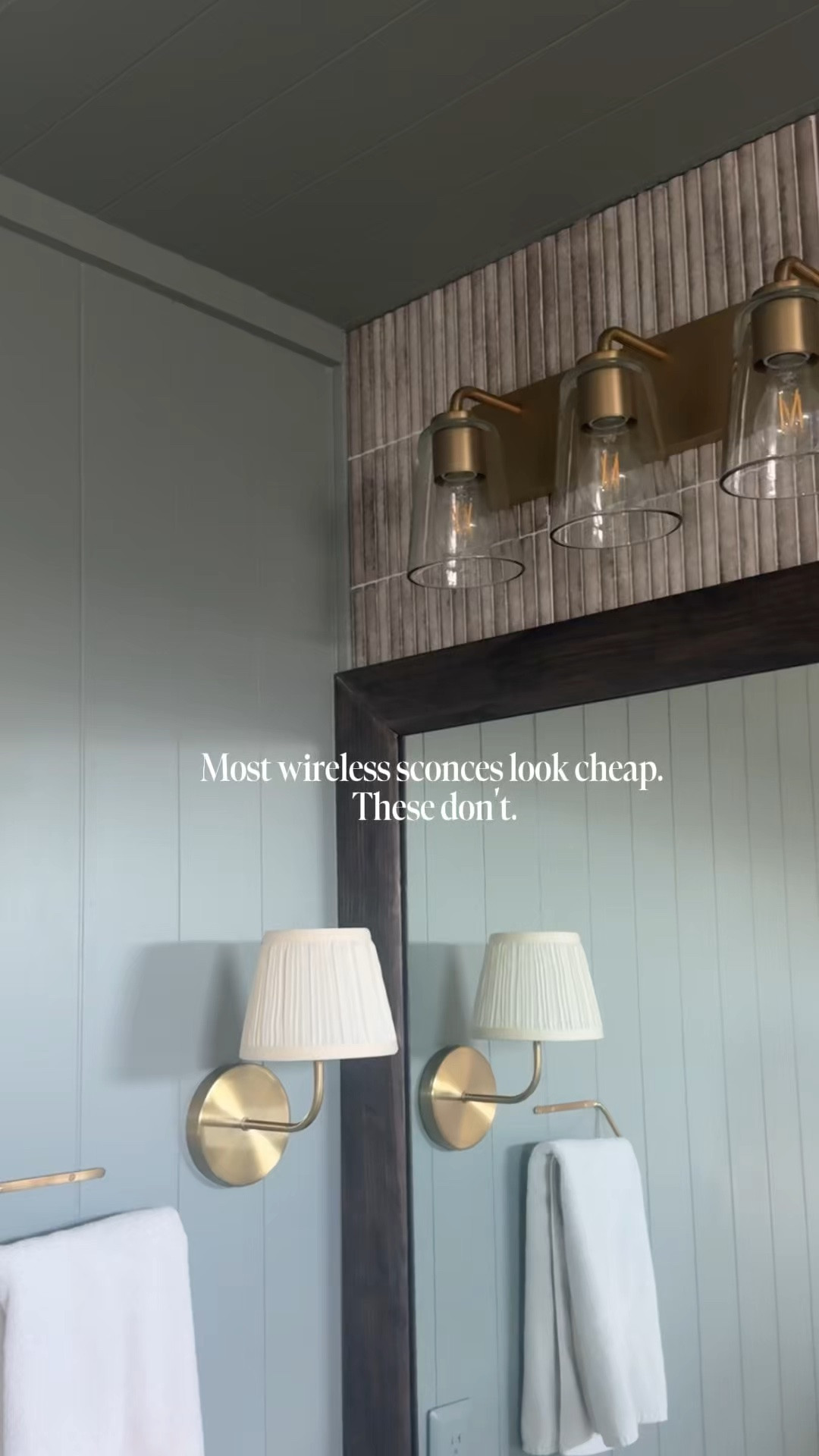Most wireless sconces aren’t fooling anybody 😅 These are two gold Amazon options I actually put in my own home and I’m picky. 
Both are cordless, renter-friendly, and give you the look of hardwired lighting

Also I have these bulbs in another sconce in my daughter’s room and I rarely have to charge it 🙌🏻 it goes months!

Which one gets your vote: A or B

#AmazonHome

#LTKHome