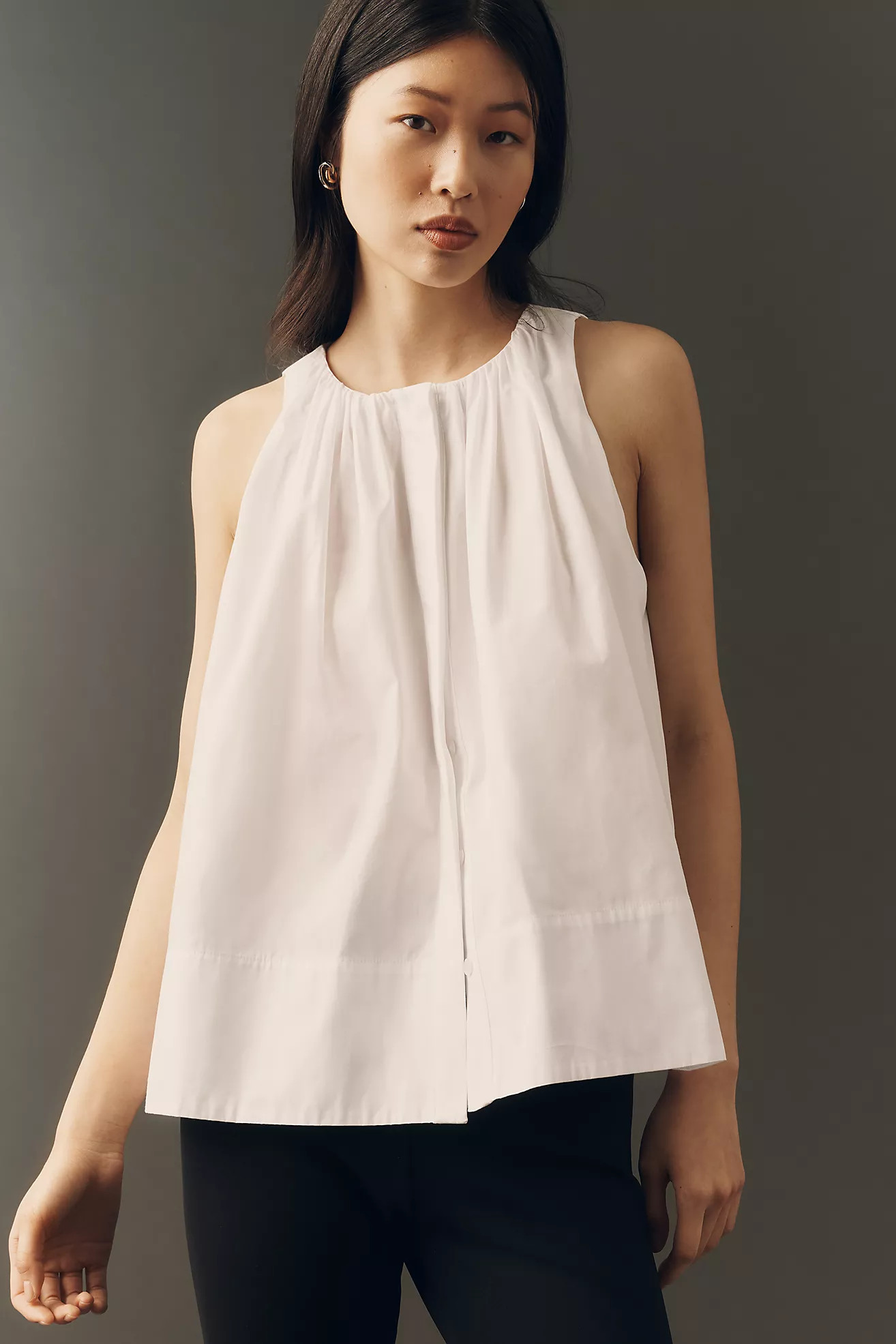 By Anthropologie Cotton Sleeveless Swing Top | Anthropologie (US)