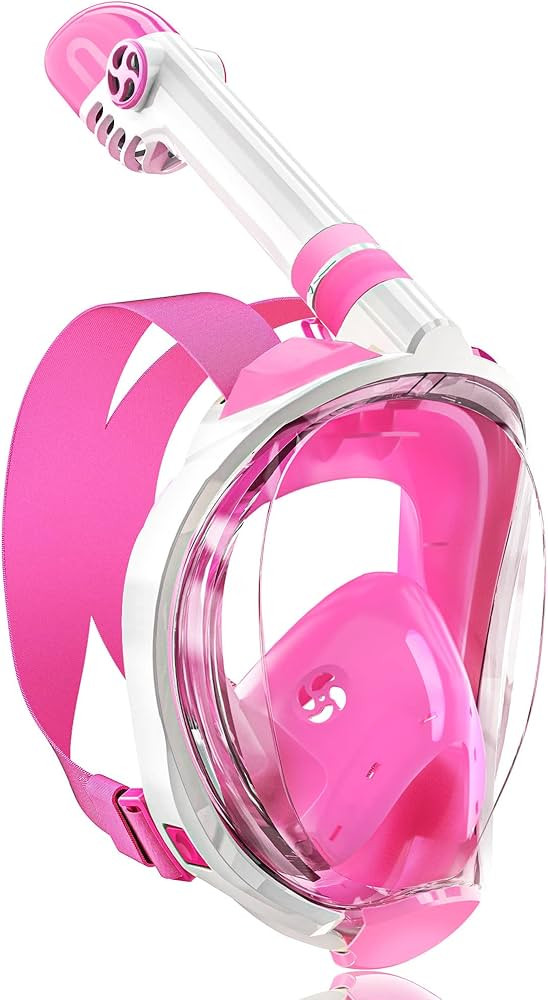 QingSong Kids Snorkel Mask Full Face, Snorkeling Set with Camera Mount, Foldable 180 Degree Panor... | Amazon (US)