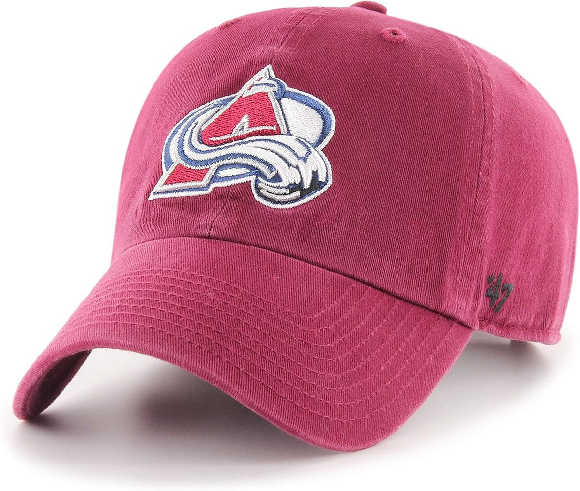 47 NHL Unisex-Adult Clean Up Adjustable Hat Cap One Size Fits All (Colorado Avalanche Maroon) | Amazon (US)