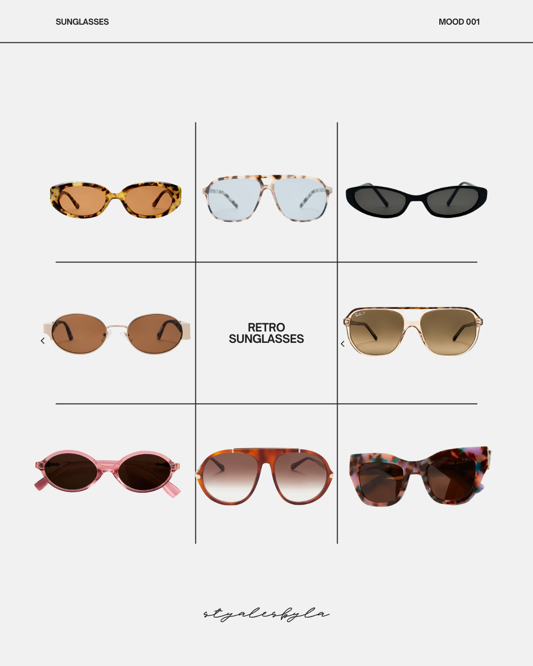 Retro Sunglasses Edit 🕶️✨

Obsessed with these vintage-inspired sunnies right now — the perfect way to elevate any outfit. This collage is full of retro shapes I’m loving for spring & summer: think slim 90s frames, oversized Y2K shields, tinted lenses, and bold statement silhouettes.

These are the kind of accessories that instantly pull a look together — whether you’re doing a casual outfit, beach day, or a dressed-up moment. I tried to include a mix of affordable finds and trend-forward styles so there’s something for every vibe.

🖤

#ltkstyle #ltkspring #retrostyle #sunglassesedit #y2kfashion #ltkcreator 

 

#LTKFestival #LTKootd #LTKTravel