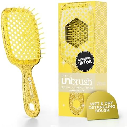 FHI Heat UNbrush Detangling Brush for Pain-Free Brushing on All Wet or Dry Hair Types — Durable... | Amazon (US)