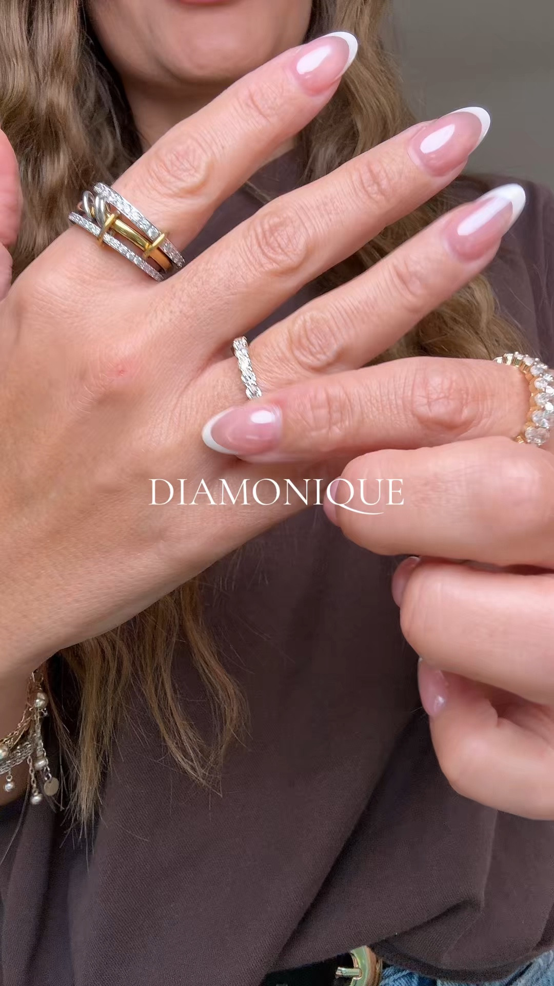 This Diamonique eternity band from QVC is giving all the sparkle without the price tag 💍✨ Stacks perfectly too. Linked in my LTK! #LTKfindsunder100 #LTKstyletip #LTKGiftGuide 

 