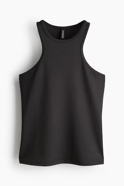 H & M - Ribbed Tank Top - Black | H&M (US + CA)