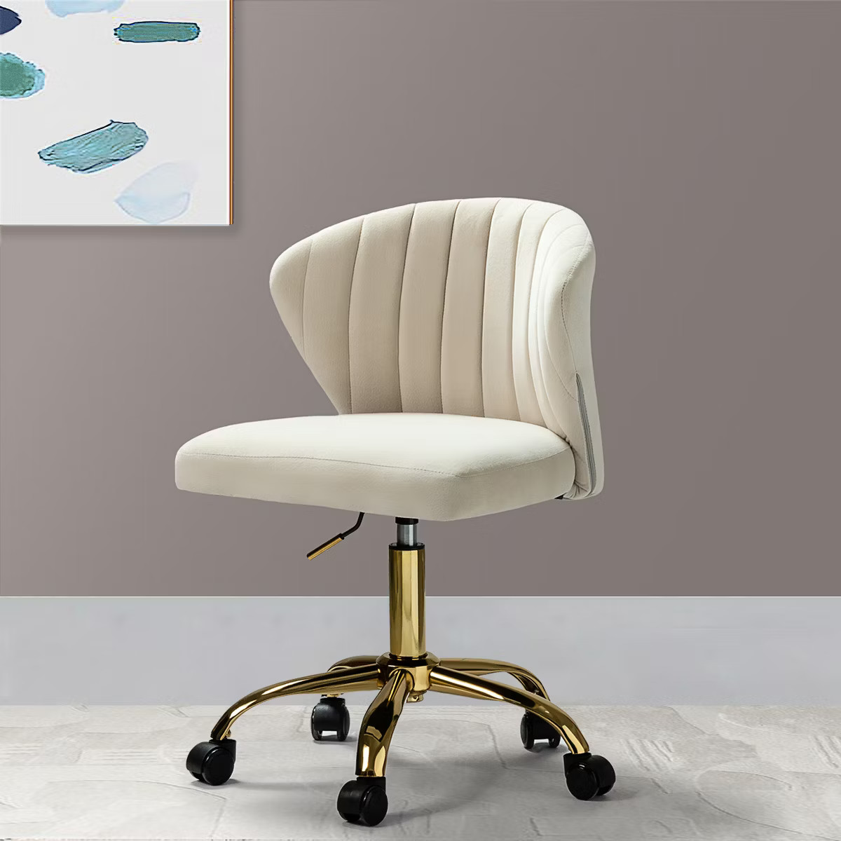 Ilia Task Chair Swivel Office Chair Desk Chair with Tufted Back | Karat Home | Target