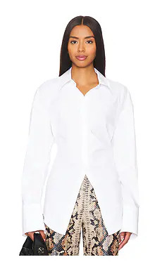SIMONMILLER Loch Button Up Shirt in Macadamia from Revolve.com | Revolve Clothing (Global)