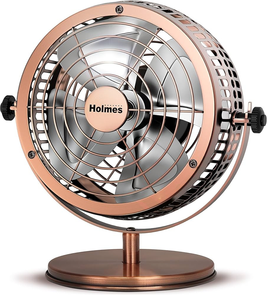 HOLMES Heritage Desk Fan, 6-inch, Brushed Copper | Amazon (US)