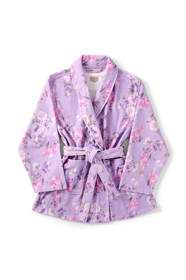 Indie Cotton Bath Robe - HIBISCUS / XS/S | LoveShackFancy