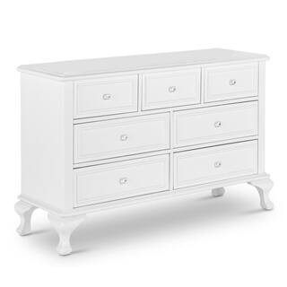 Jenna 7-Drawer White Dresser | The Home Depot