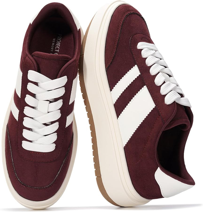 Project Cloud Platform Sneakers for Women - Lightweight Memory Foam Insole Womens Sneakers - Non-... | Amazon (US)