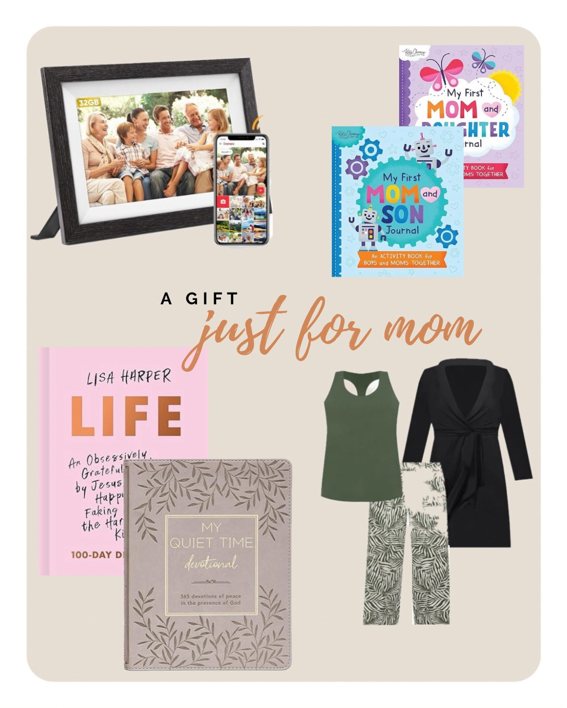 Mother’s Day gift guide 
Gifts I truly love and you or your mom will too 

#mothersday #mom #gifts #grandma #nonna #gg #nanna #digitalframe #journal #devotional #pajamas 


#LTKover40 #LTKfindsunder50 #LTKGiftGuide
