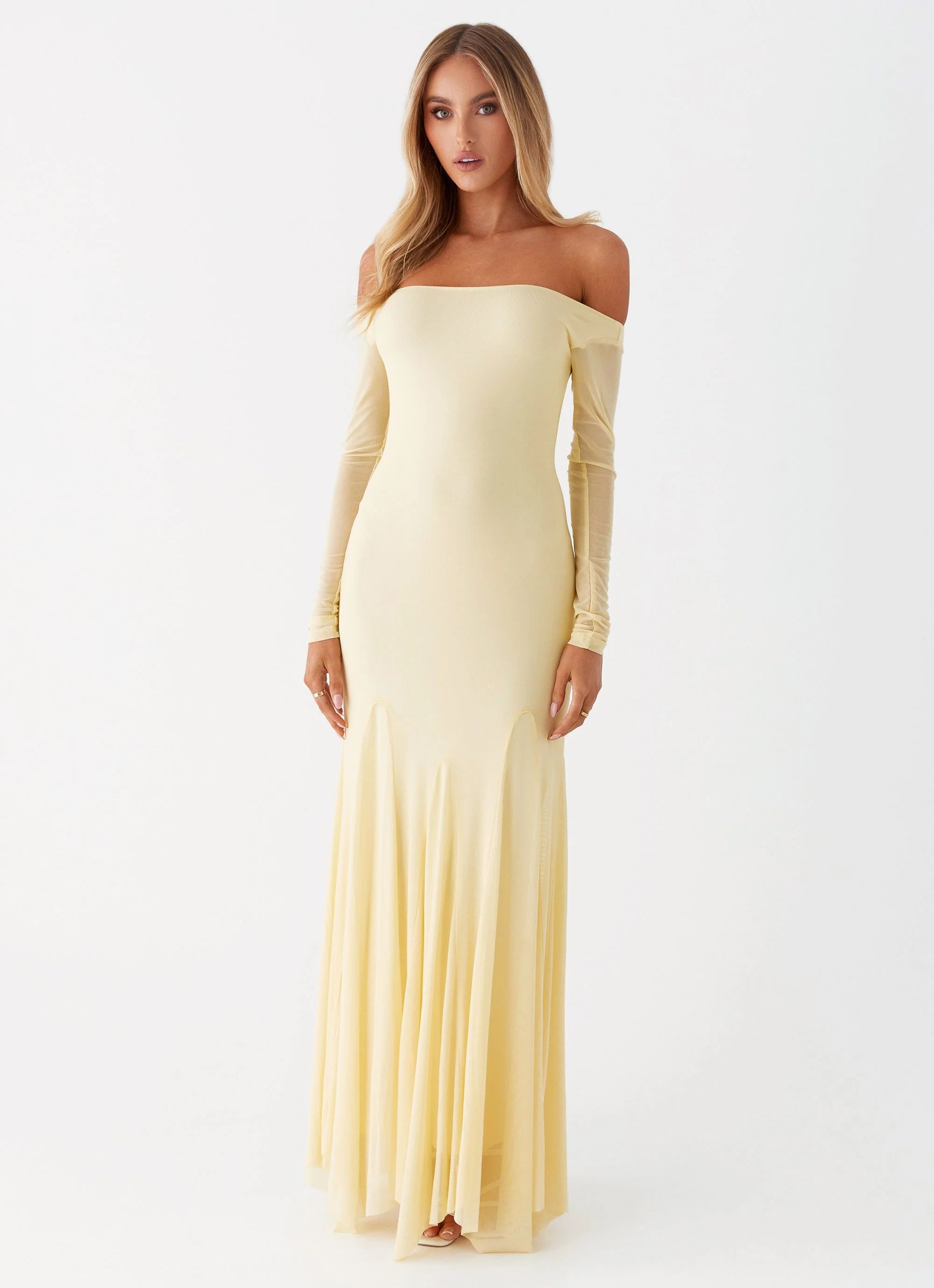 Maribel Maxi Dress - Yellow | Peppermayo (Global)