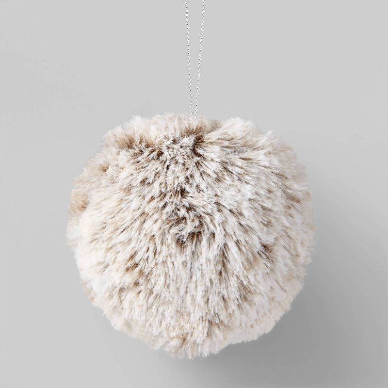 Faux Fur Round Ball Christmas Tree Ornament - Wondershop™ | Target