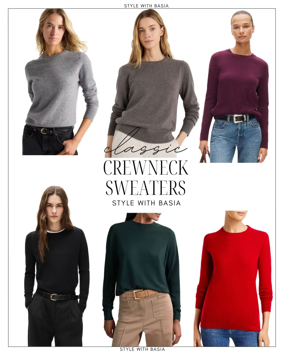 If I could recommend just one sweater style for a classic wardrobe, it would probably be the crewneck sweater.

Simple, timeless, and incredibly versatile, it pairs beautifully with denim, trousers, skirts, and layers effortlessly under coats and blazers. 

 #LTKootd #LTKMidsize #LTKWorkwear