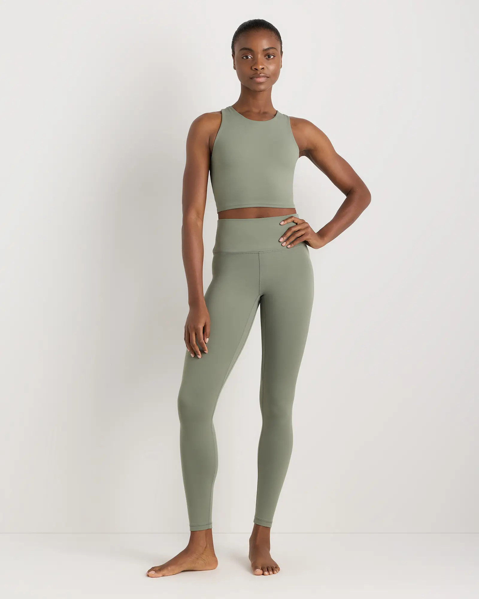 Ultra-Form High-Neck Cropped Tank | Quince