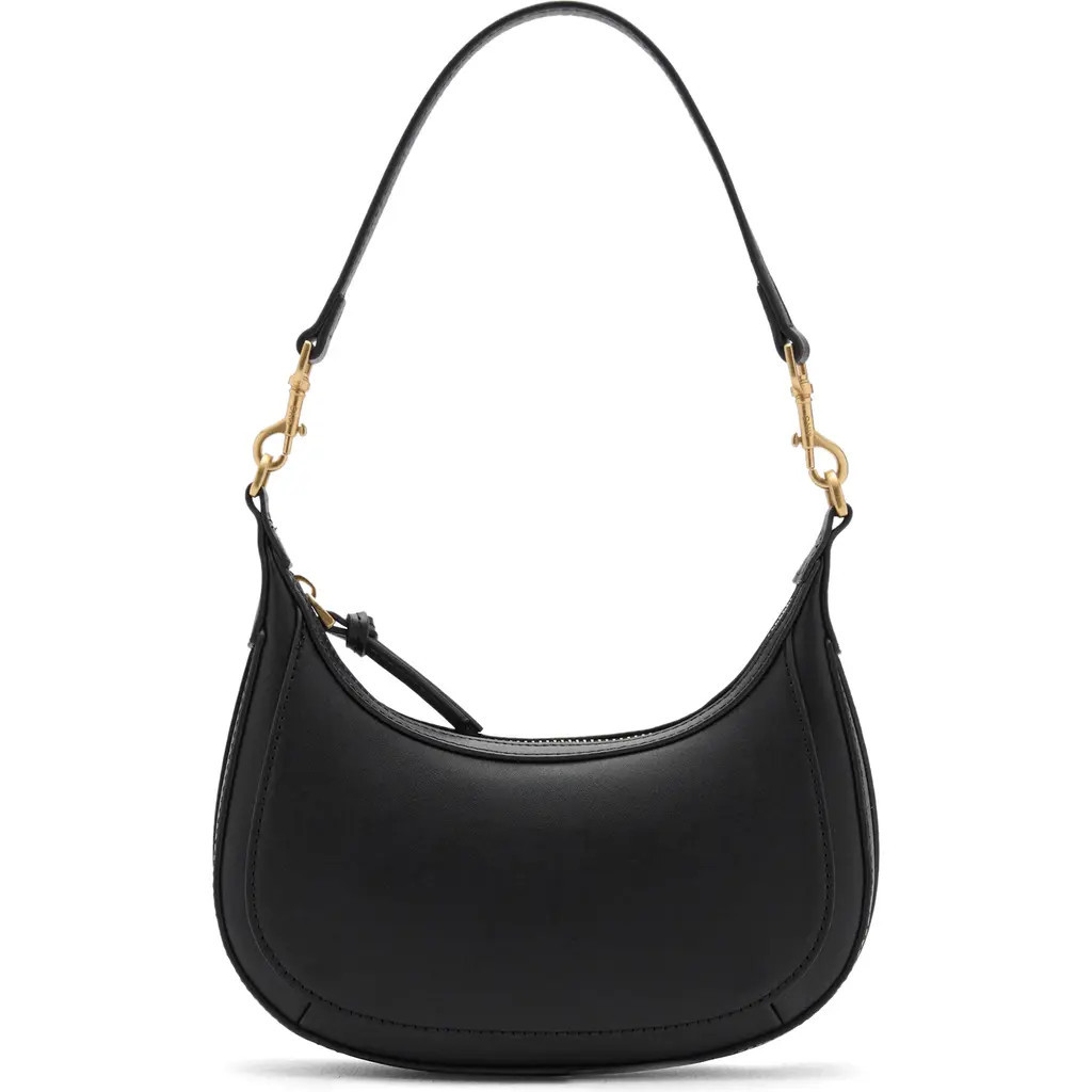 MANGO Faux Leather Shoulder Bag in Black at Nordstrom | Nordstrom