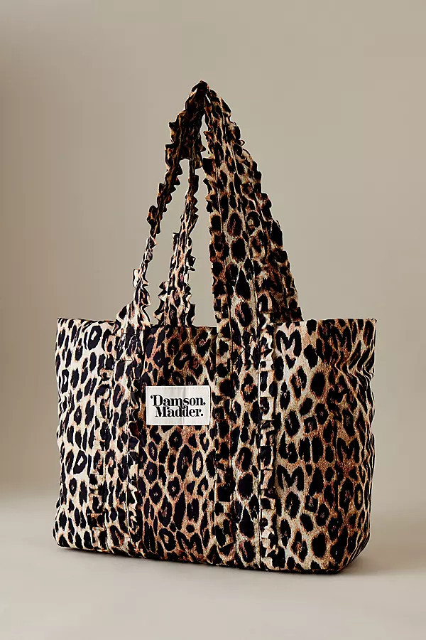 Damson Madder Leopard Frill Tote Bag | Anthropologie (UK)