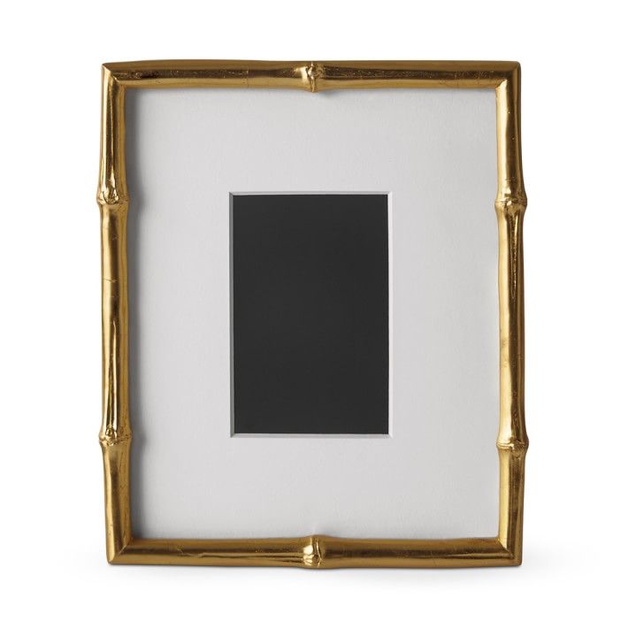 AERIN Gilded Bamboo Gallery Frame, 4&amp;quot; X 6&amp;quot; | Williams-Sonoma