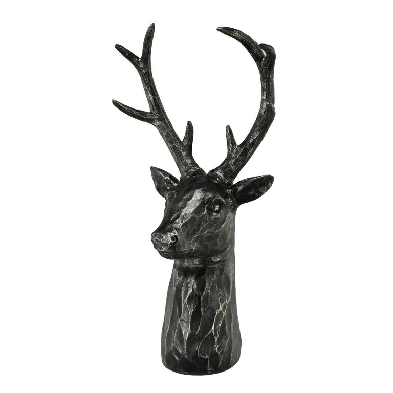 A&B Home Deer Head Sculpture - Deer Figurine Black Statue Home Decor, Table Centerpiece Display f... | Walmart (US)