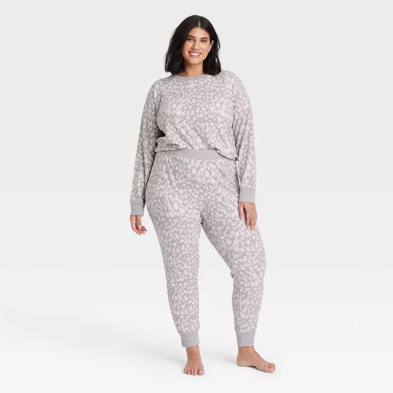 Women's Plus Size Thermal Pajama Set - Stars Above™ | Target