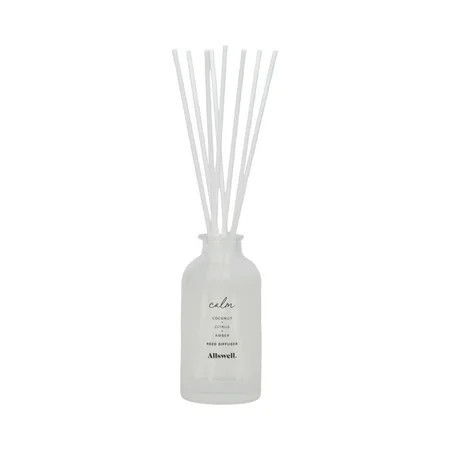 Allswell Calm (Coconut + Citrus + Amber) Scented Reed Diffuser 3 fl oz (90mL) With 8 Synthetic Reeds. | Walmart (US)