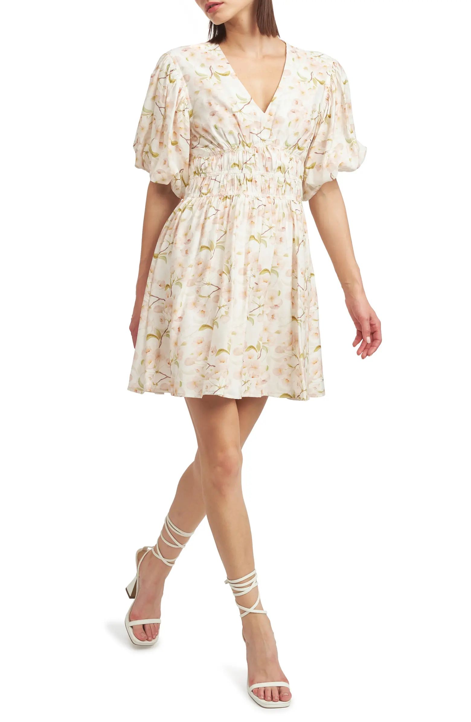 Callie Floral Print Minidress | Nordstrom