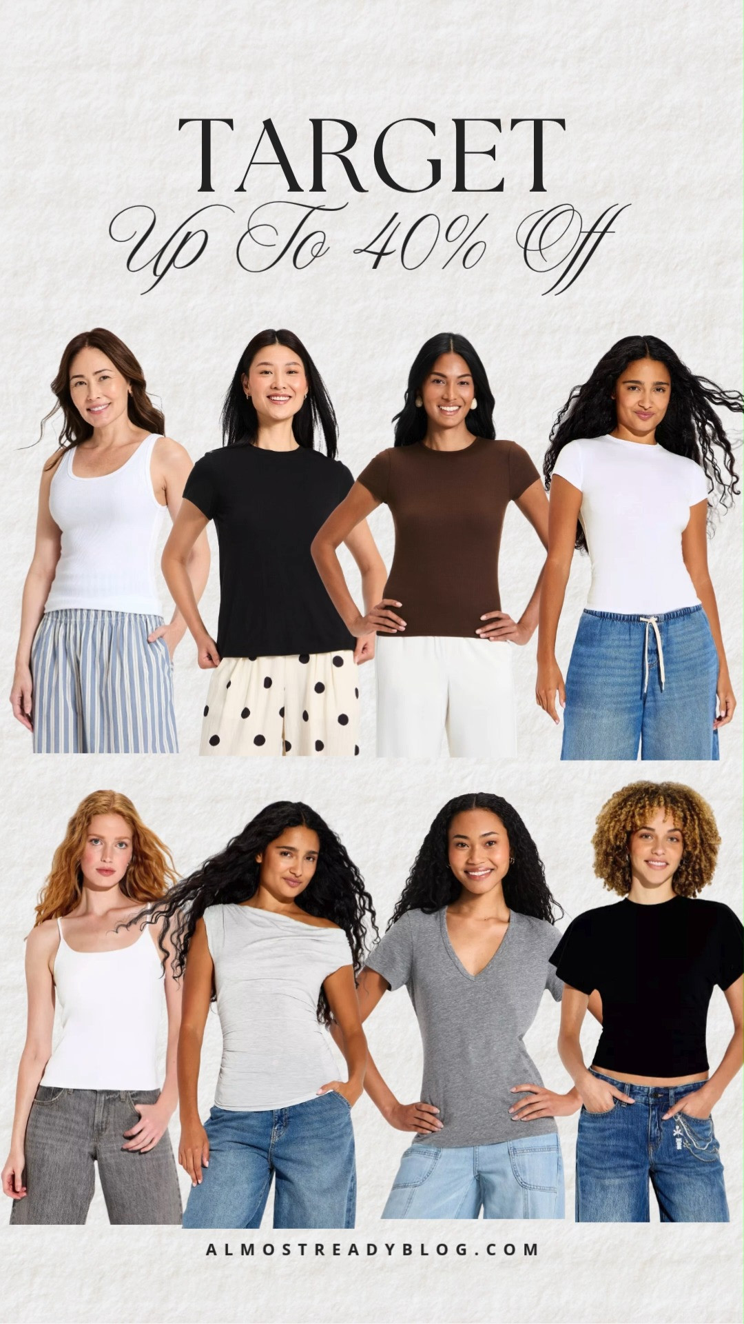 Up To 40% Off Women’s Tees, Tanks & Bottoms

Target finds, Target fashion, Target sale, affordable fashion, everyday tops, casual tops, basic tees, summer tops, early fall style, transitional outfits

#LTKOver40 #LTKSaleAlert
