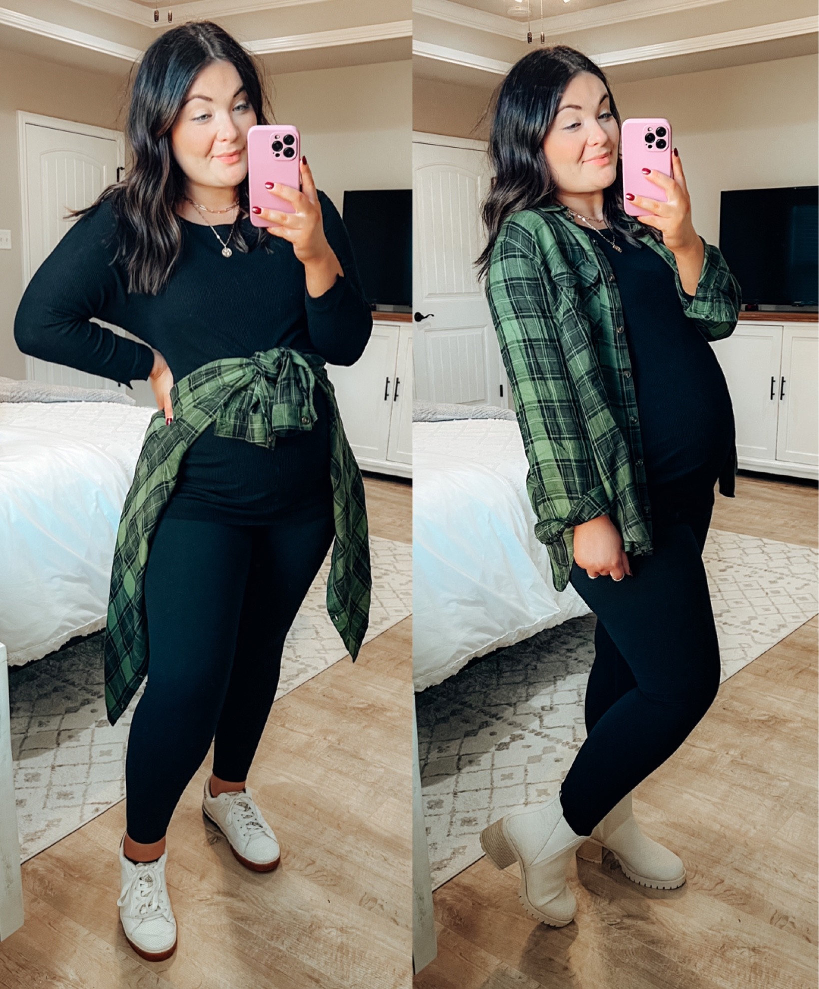 Ball park mom into date night versatile flannel!
Flannel: 0X
Leggings: (maternity) L
Booties: size 10, could’ve done a 9 (true to size)
Sneakers: size 9

#LTKcurves #LTKSeasonal #LTKstyletip