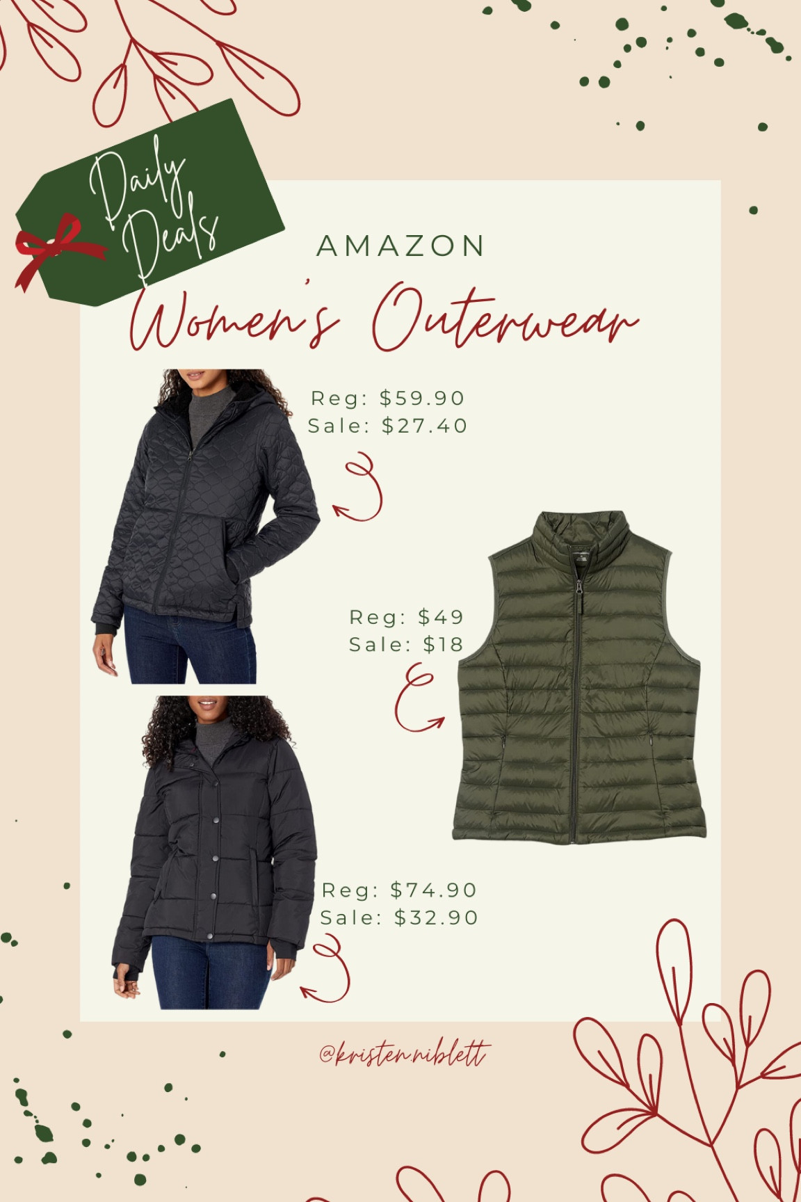 Women’s outerwear // Amazon daily deals 

Gifts for her. Gifts for mom. Puffer vests. Puffer jackets  

#LTKstyletip #LTKGiftGuide #LTKunder50