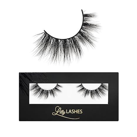 Lilly Lashes Miami Flare 3D Mink Lashes - False Eyelashes Natural Look - Mink Eyelashes for Wispy... | Amazon (US)
