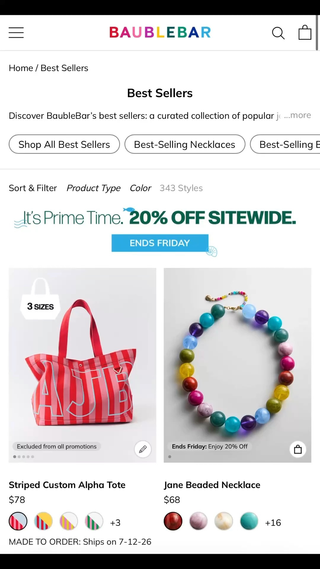 Baublebar is 20% off sitewide today!! So many cute pieces for summer!

#LTKSaleAlert #LTKOver40 #LTKKids