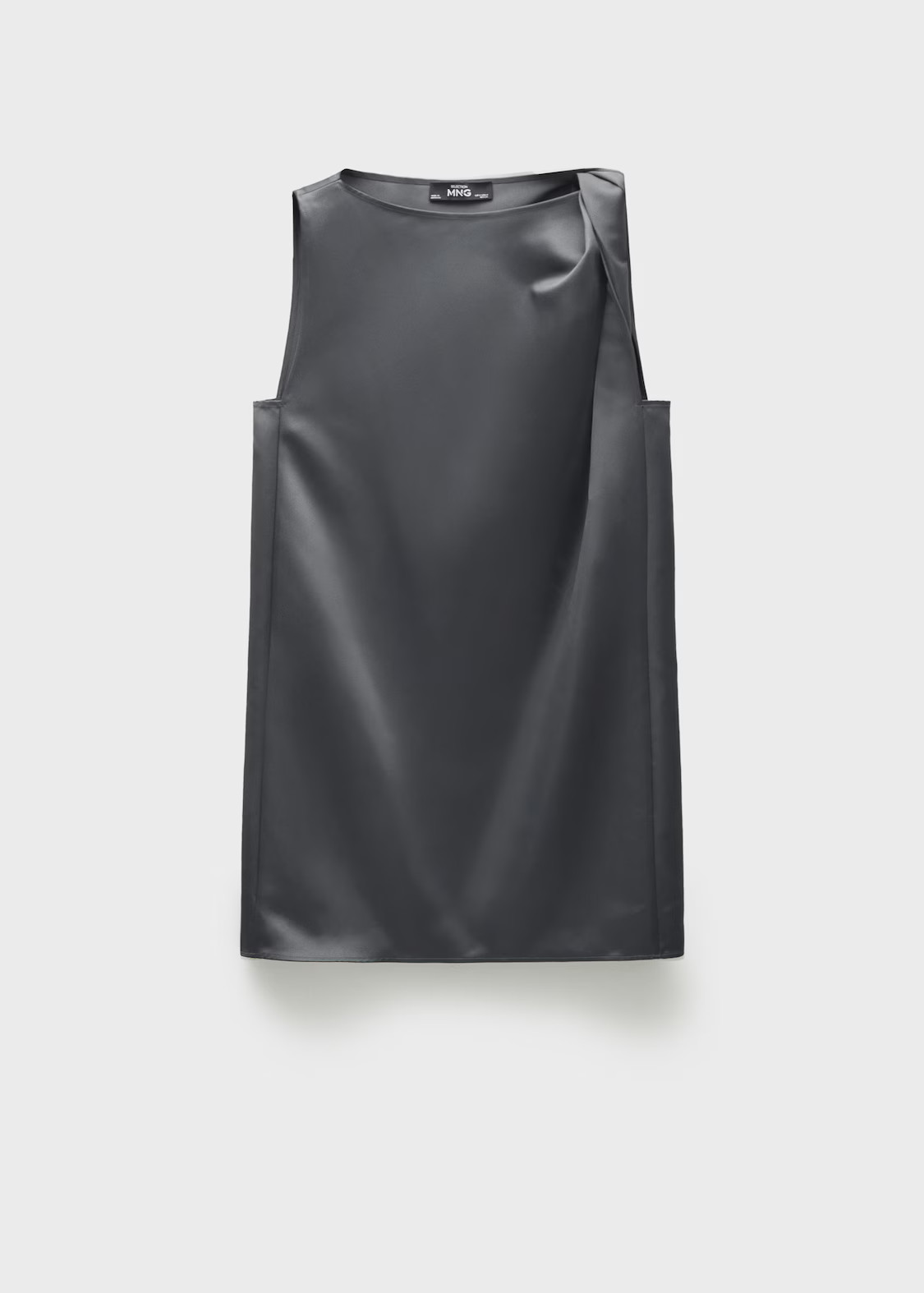 Satin dress with knot detail | MANGO (UK)