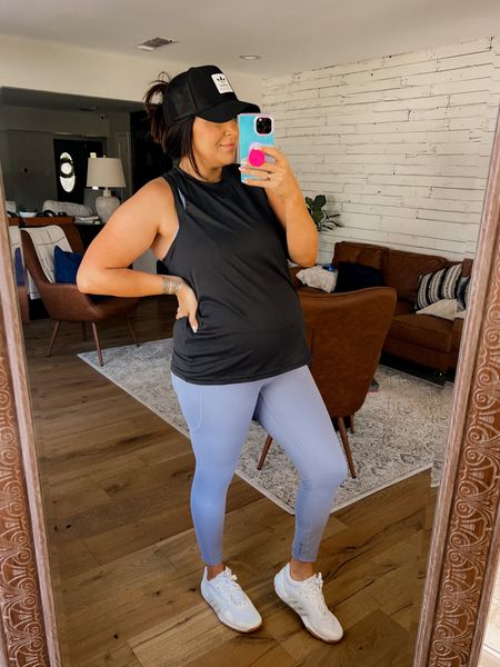 Adidas head to toe workout outfit. 
Bumpfriendly 
Wearing an XL in everything. 
Shoes fit true to size. 


#LTKfit #LTKsalealert #LTKbump